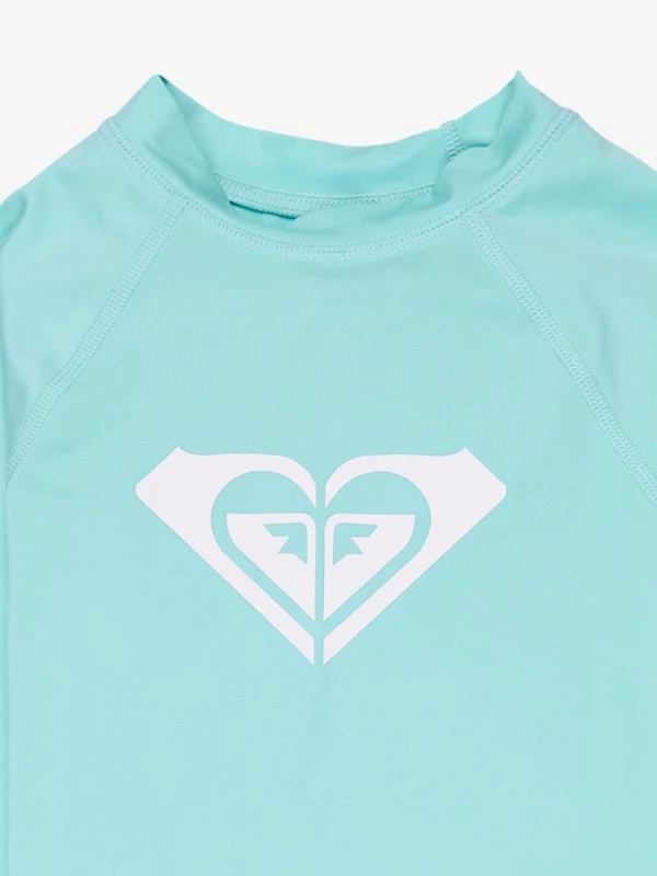 Roxy Kids' Whole Hearted LS Rash Vest Aqua Splash ERGWR03490-BZG0 - Image 3