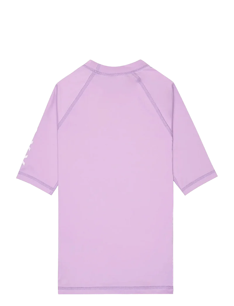 Roxy Kids' Whole Hearted SS Rash Vest Crocus Petal ERGWR03491-PKL0 - Image 2