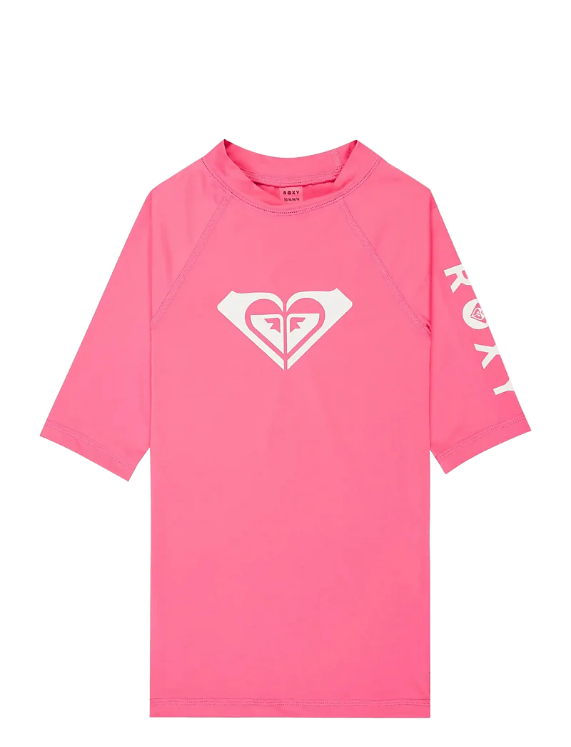 Roxy Kids' Whole Hearted SS Rash Vest Sangria Sunset ERGWR03491-MLW0
