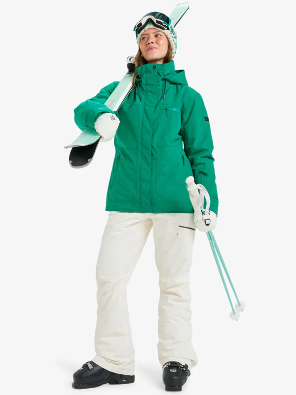 Roxy Women's Brylee Snow Jacket Vivid Green ERJTJ03530-GNW0 - Image 4