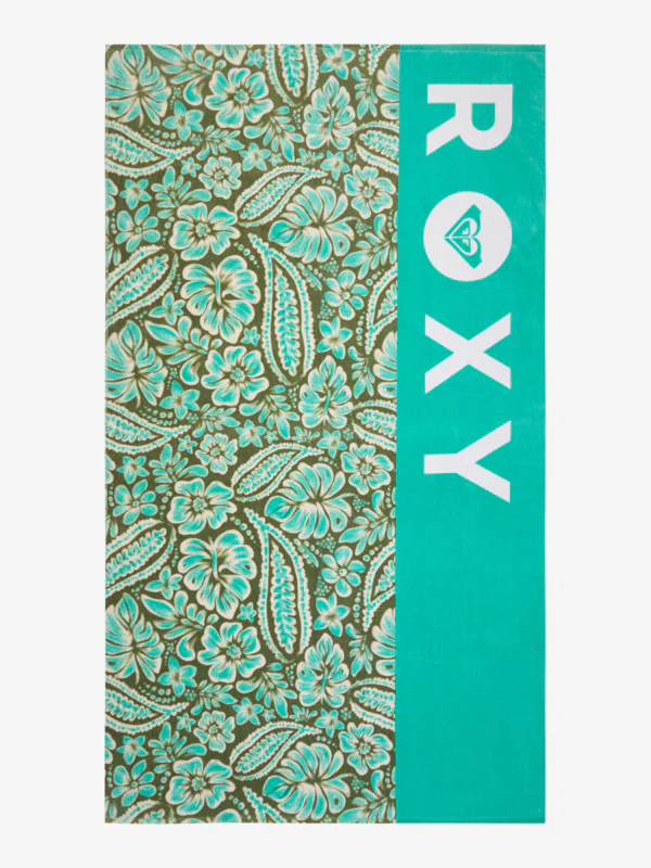 Roxy Women's Cold Water Printed Basic Towel 160 X 90 Oil Green Wildside Paisley ERJAA04360-GLD6
