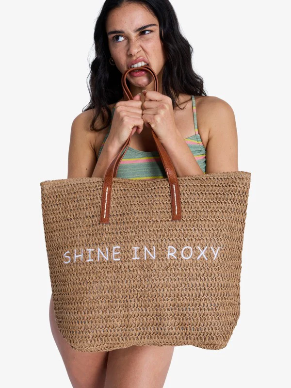 Roxy Women's In The Tropics Beach Bag Brownie ERJBT03419-CME0 - Image 7