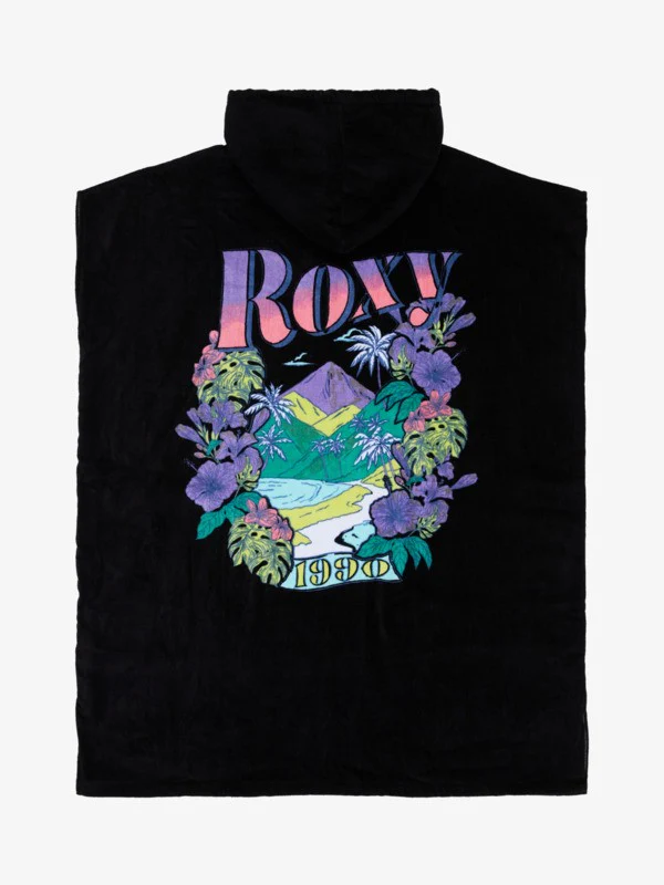 Roxy Women's Infinite Lagoon Poncho Towel Anthracite ERJAA04358-KVJW - Image 2