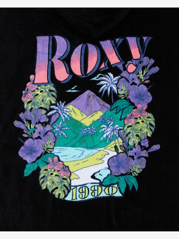 Roxy Women's Infinite Lagoon Poncho Towel Anthracite ERJAA04358-KVJW - Image 3