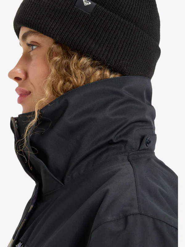 Roxy Women's Jetty Block Snow Jacket Frost Gray Pinetrees ERJTJ03528-SLR1 - Image 8