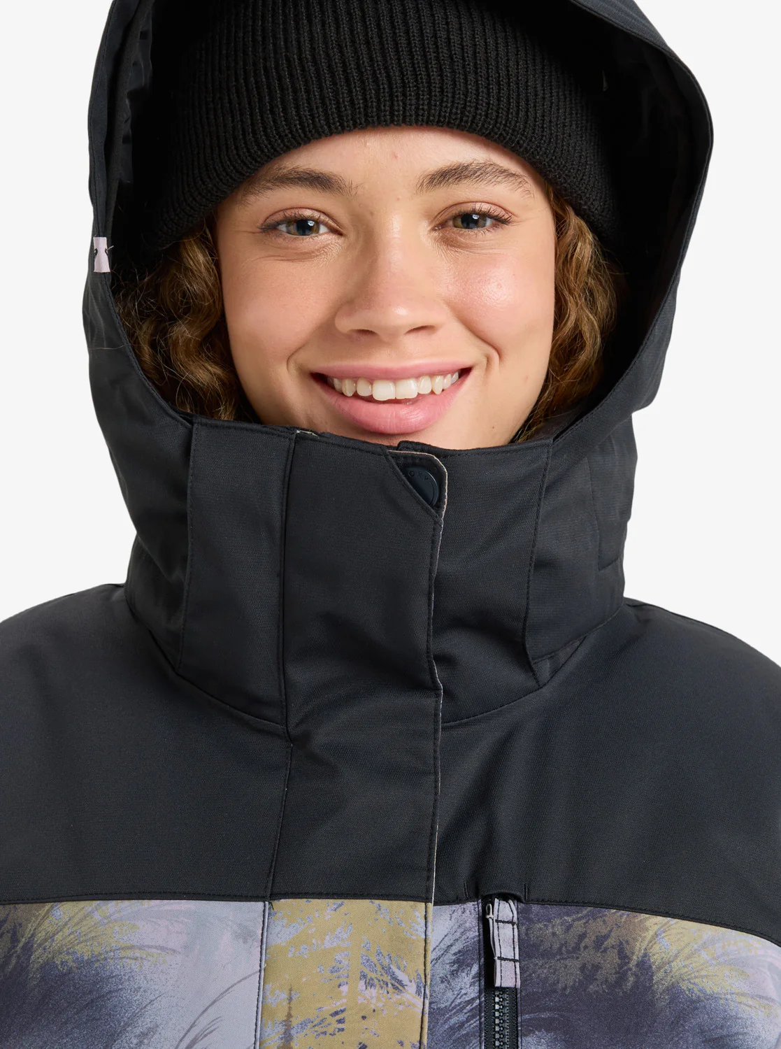 Roxy Women's Jetty Block Snow Jacket Frost Gray Pinetrees ERJTJ03528-SLR1 - Image 9