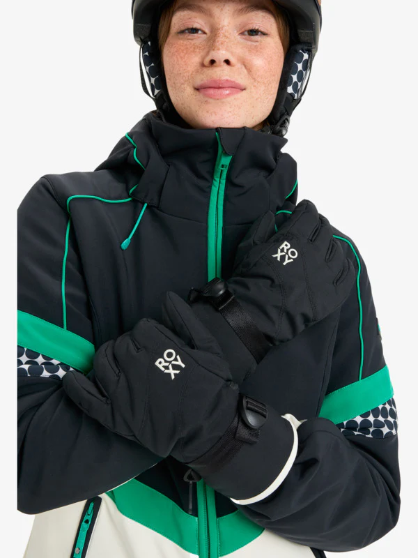 Roxy Women's Jetty Solid Snow Gloves True Black ERJHN03267-KVJ0 - Image 5
