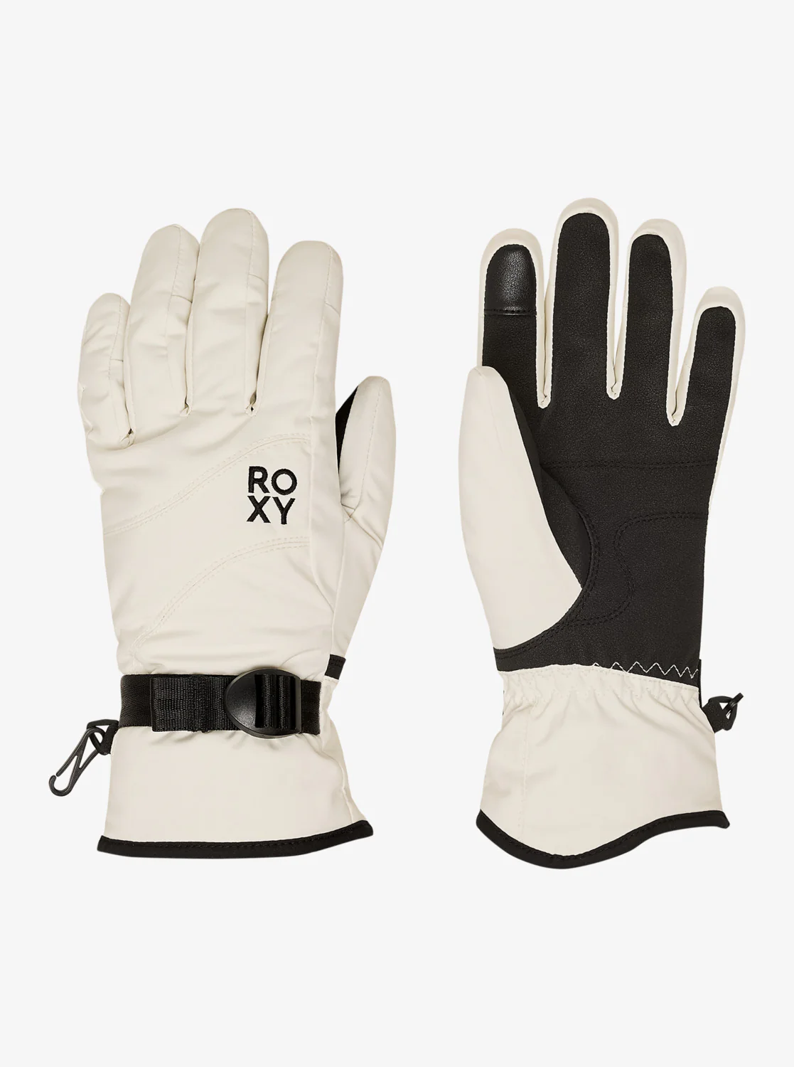 Roxy Women's Jetty Solid Snow Gloves Whisper White ERJHN03267-WCF0