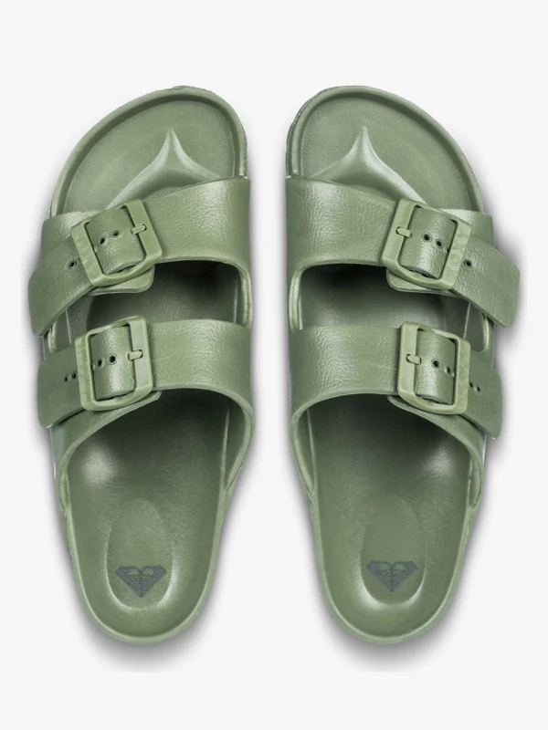 Roxy Women's Kattie Sliders Oil Green ARJL101228-OGN - Image 3