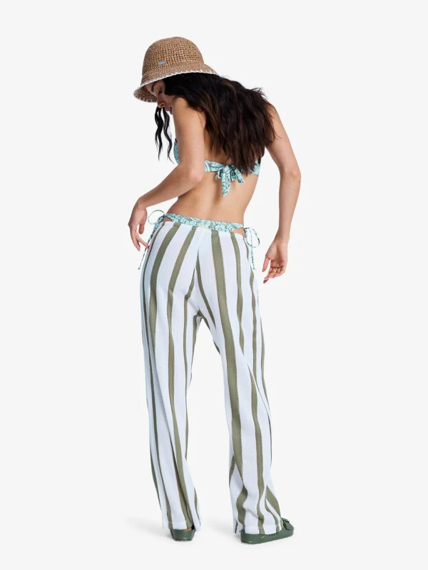 Roxy Women's Nalu Sunset Beach Pants Oil Green ERJX603504-GLD0 - Image 2