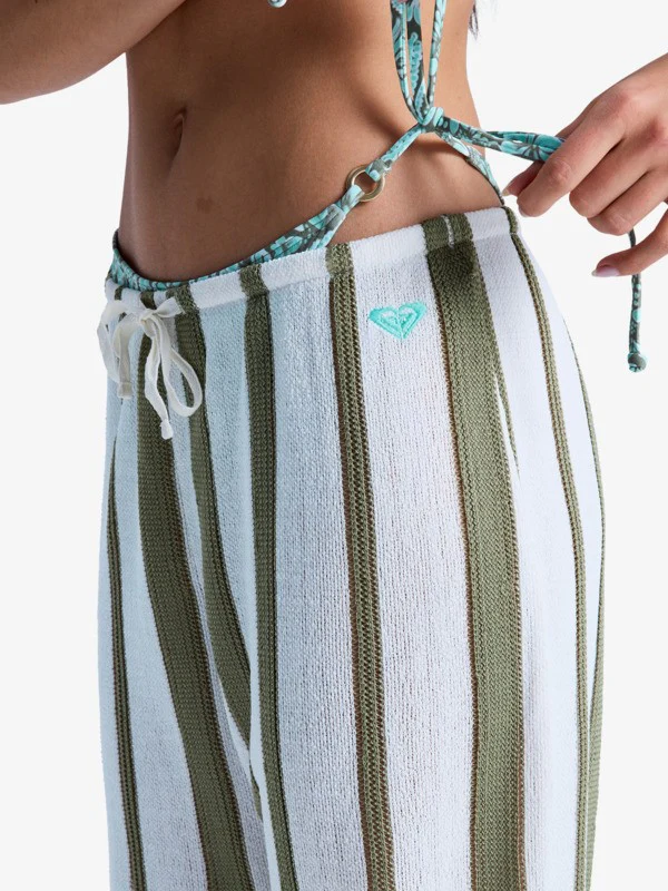Roxy Women's Nalu Sunset Beach Pants Oil Green ERJX603504-GLD0 - Image 6