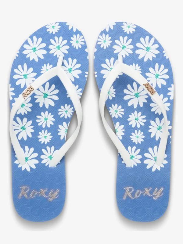 Roxy Women's New Viva Printed Flip Flops Dutch Blue ERJL100087-DUC - Image 3