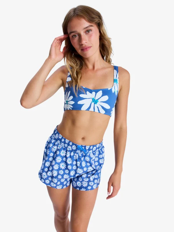 Roxy Women's No Bad Waves Boardshorts Dutch Blue Flower Soul Small ERJBS03339-BMT8 - Image 2