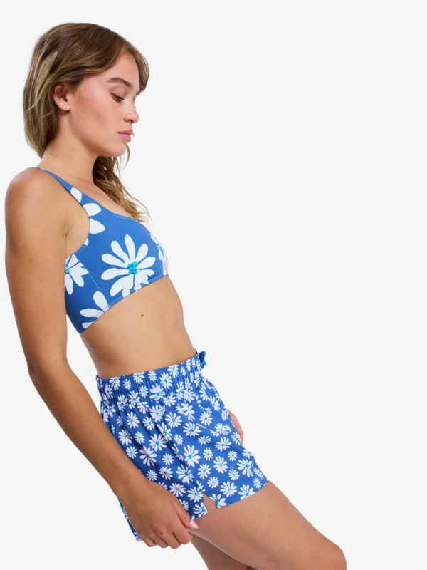 Roxy Women's No Bad Waves Boardshorts Dutch Blue Flower Soul Small ERJBS03339-BMT8 - Image 3