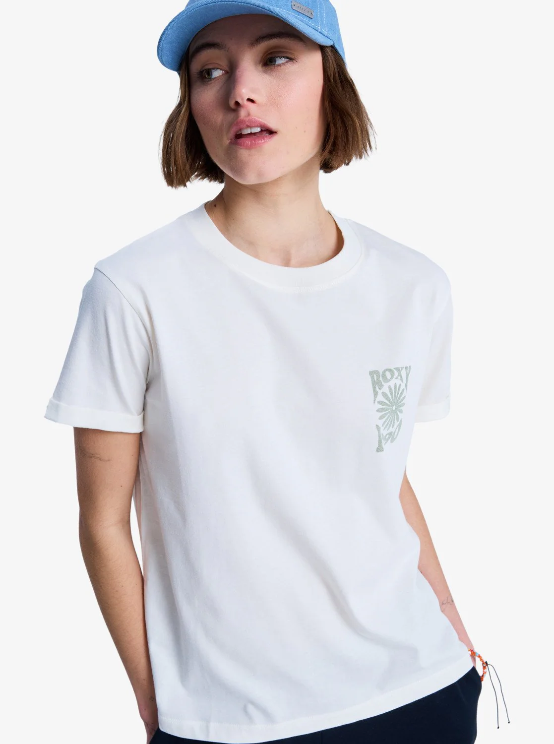 Roxy Women's Oceanregular Short Sleeve T-Shirt Coconut Milk ERJZT06110-WZA0 - Image 2