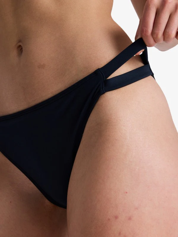 Roxy Women's Solid Essentials Bikini Bottoms Anthracite ERJX405186-KVJ0 - Image 2