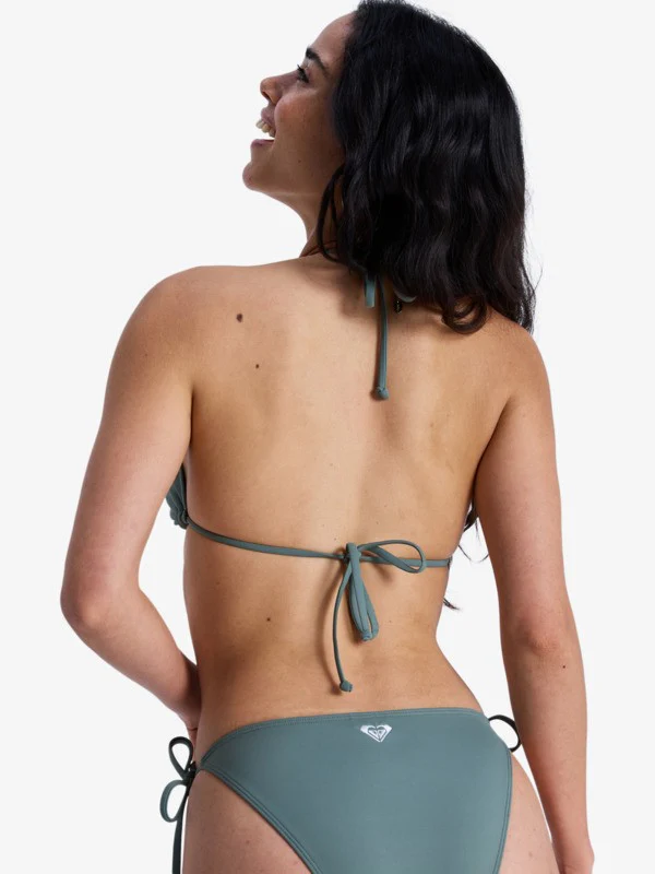 Roxy Women's Solid Essentials Tiki Triangle Bikini Top Agave Green ERJX305688-GZC0 - Image 2