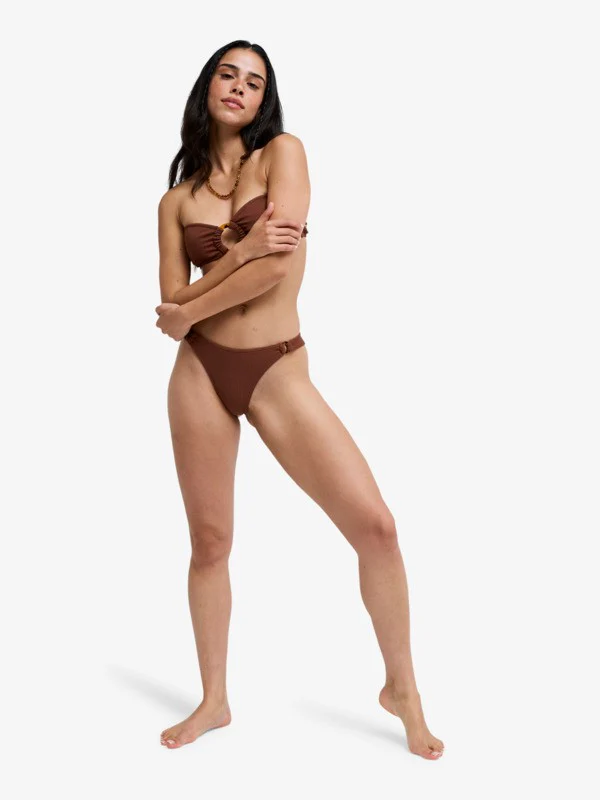 Roxy Women's Sunshine Cheeky Bikini Bottom Cappuccino ERJX405232-CRV0 - Image 7