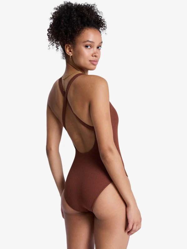 Roxy Women's Sunshine One Piece Swimsuit Cappuccino ERJX103789-CRV0 - Image 2