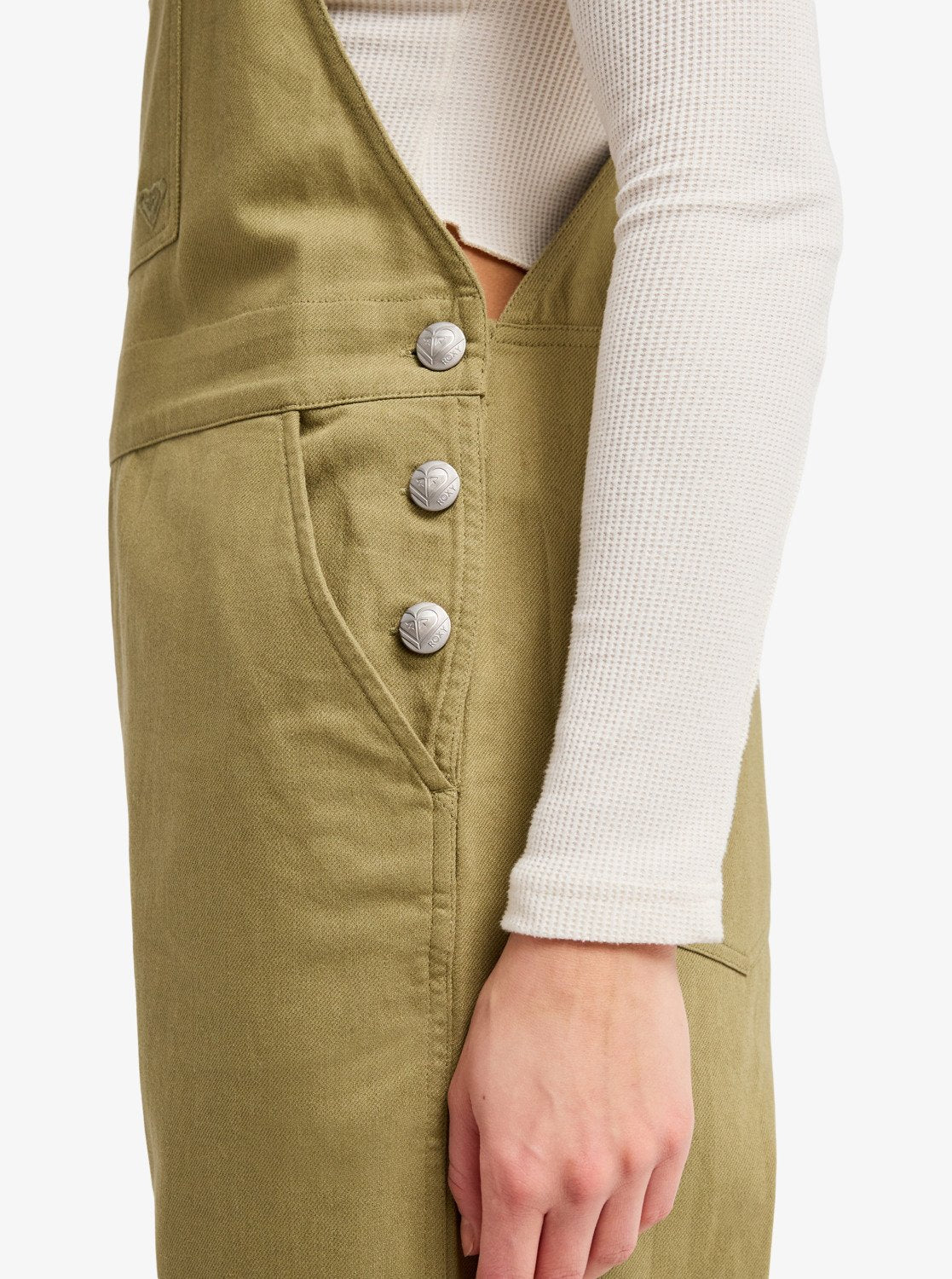 Roxy Women's Trail Blazer Twill Jumper Oil Green ERJWO03027-GLD0 - Image 4