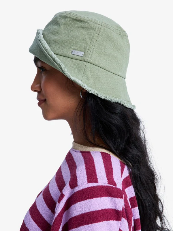 Roxy Women's Victim Of Love Bucket Hat Oil Green ERJHA04370-GLD0 - Image 4