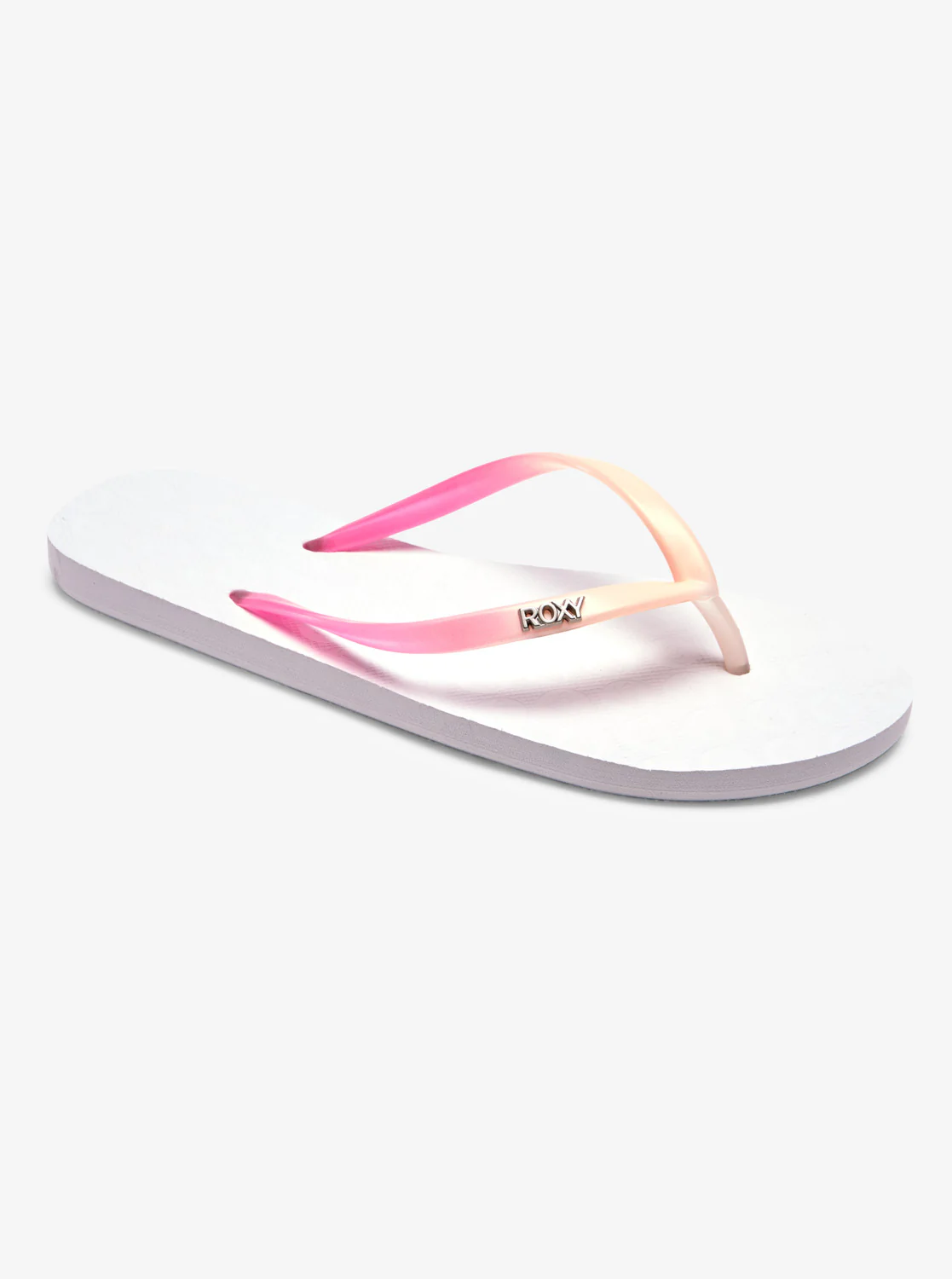 Roxy Women's Viva Gradient White/White/Pink Flip Flops ARJL100958-WWP - Image 3
