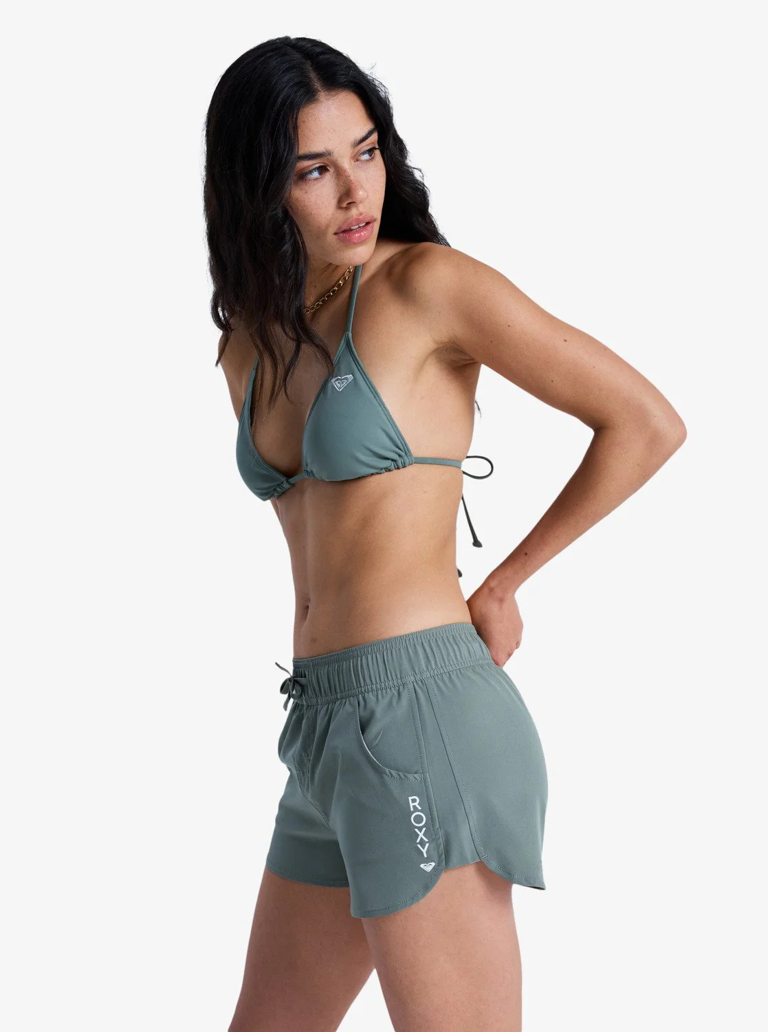 Roxy Women's Wave 2" Board Shorts Agave Green ERJBS03298-GZC0 - Image 2