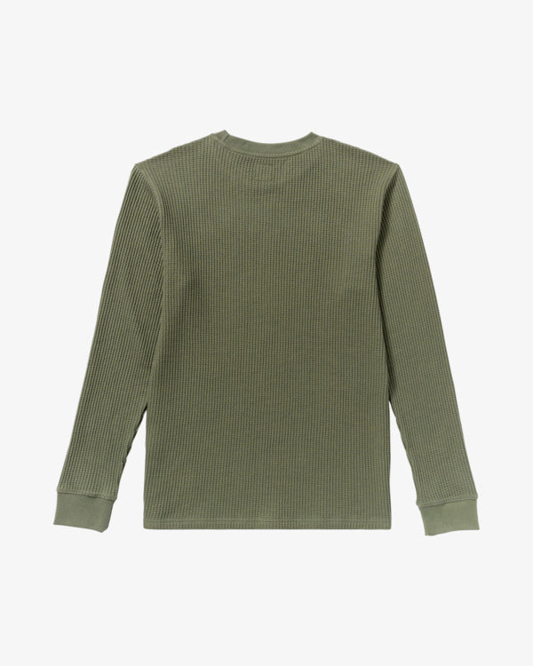 RVCA Day Shift Long Sleeve Thermal Olive AVYKT00104-OLV - Image 6