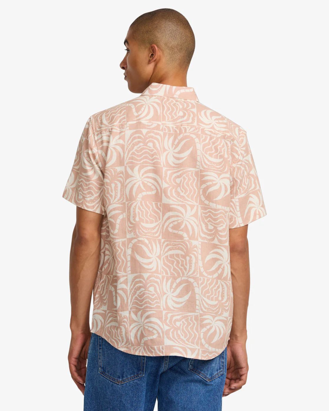 RVCA Men's Exotica Short Sleeves Shirt Pale Mauve AVYWT00500-PAL - Image 2