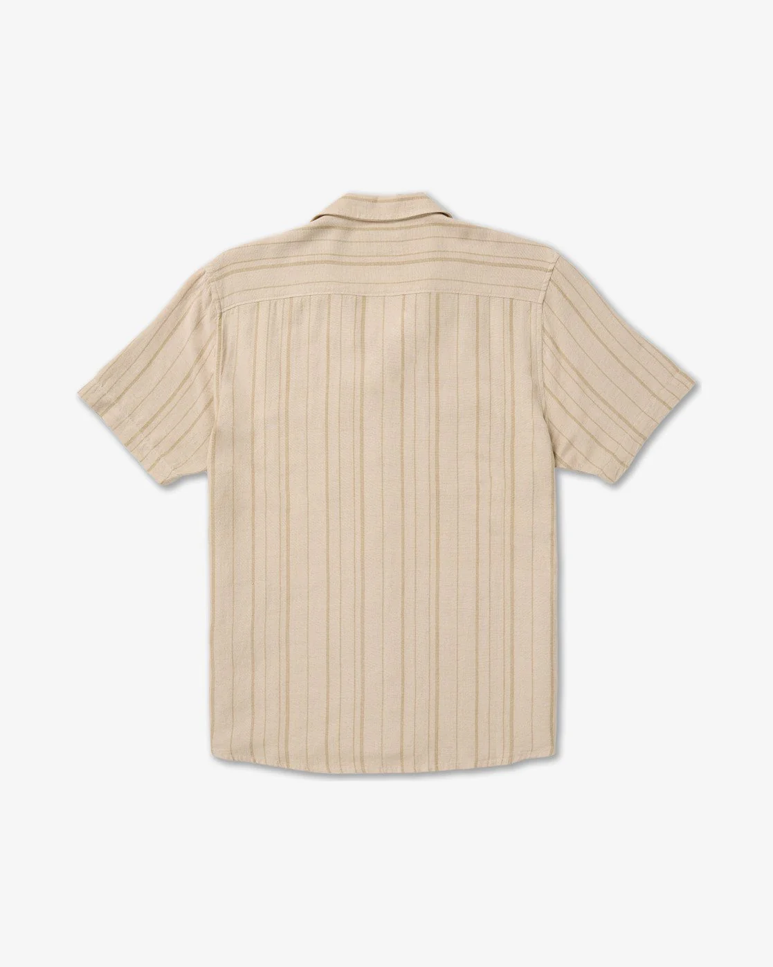 RVCA Men's Exotica Stripe Short Sleeve Shirt Light Khaki 23A041604-LKH - Image 7