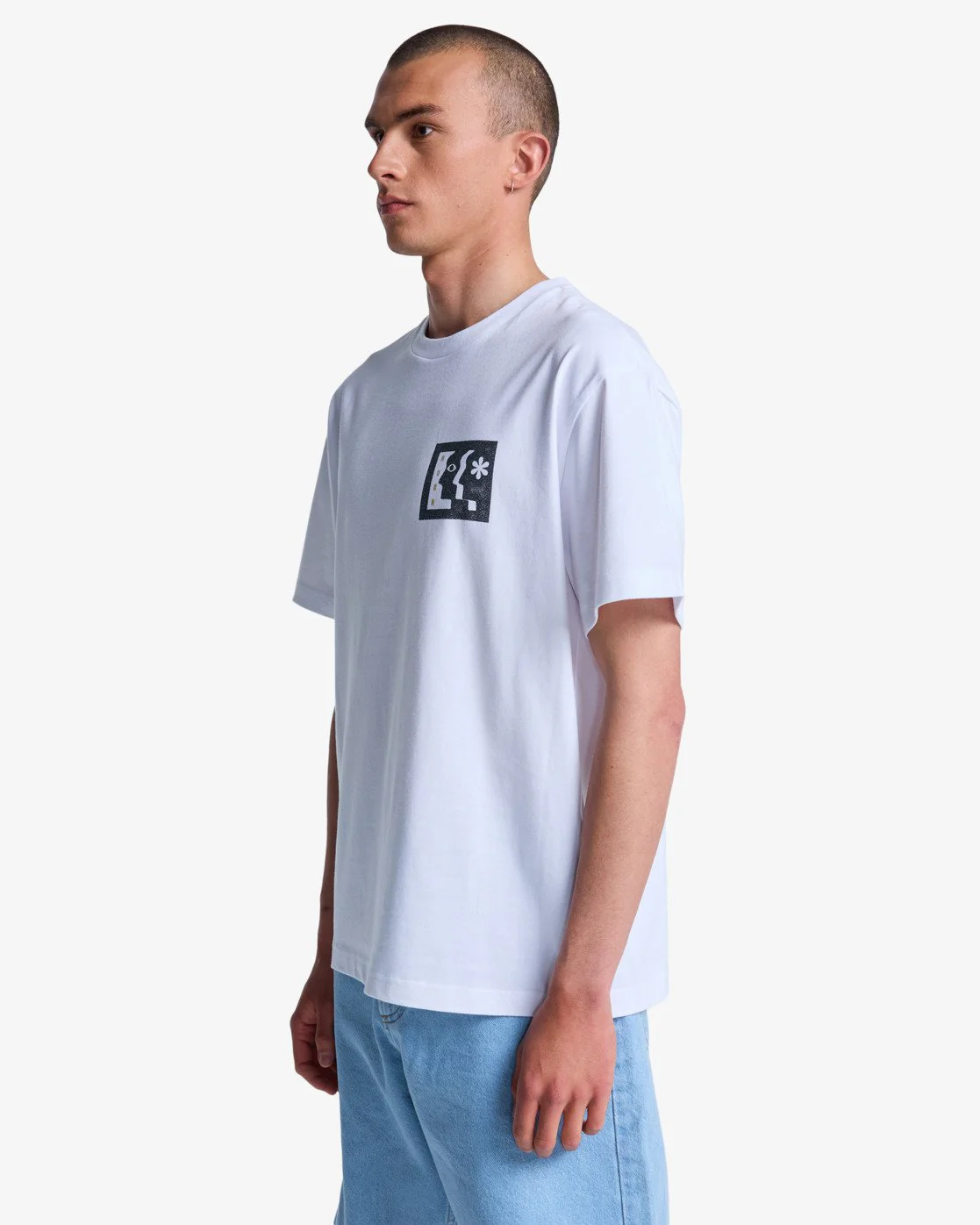 RVCA Men's Face To Face Short Sleeve T-Shirt White EVYZT00339-WHT - Image 3