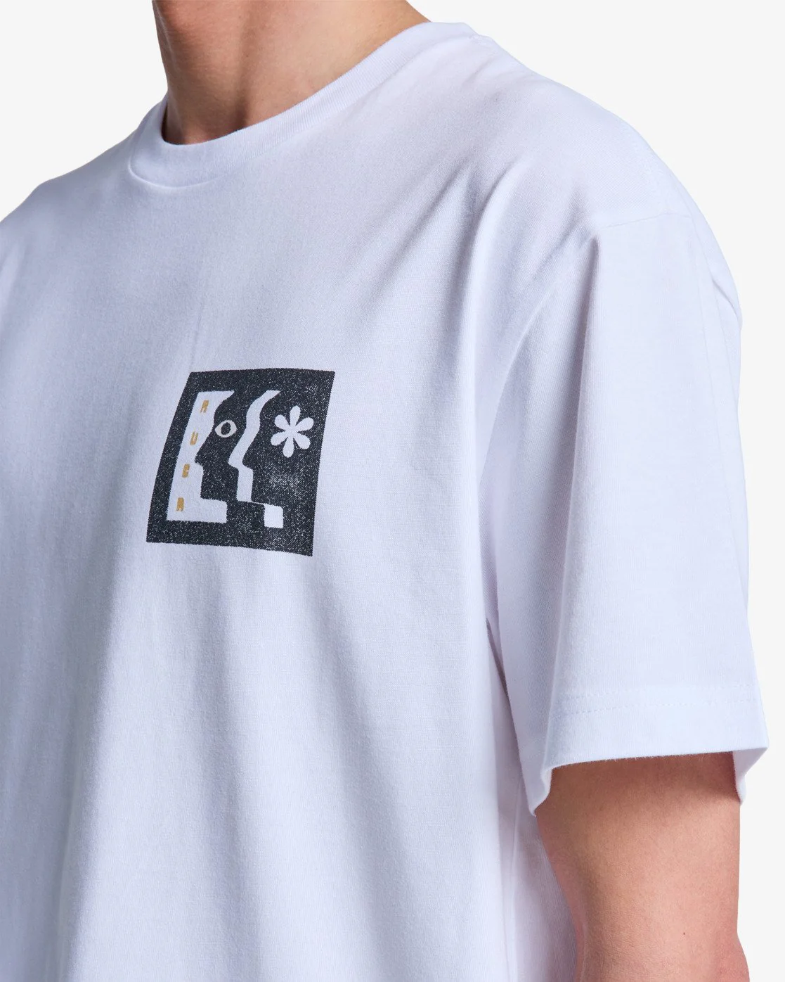 RVCA Men's Face To Face Short Sleeve T-Shirt White EVYZT00339-WHT - Image 5