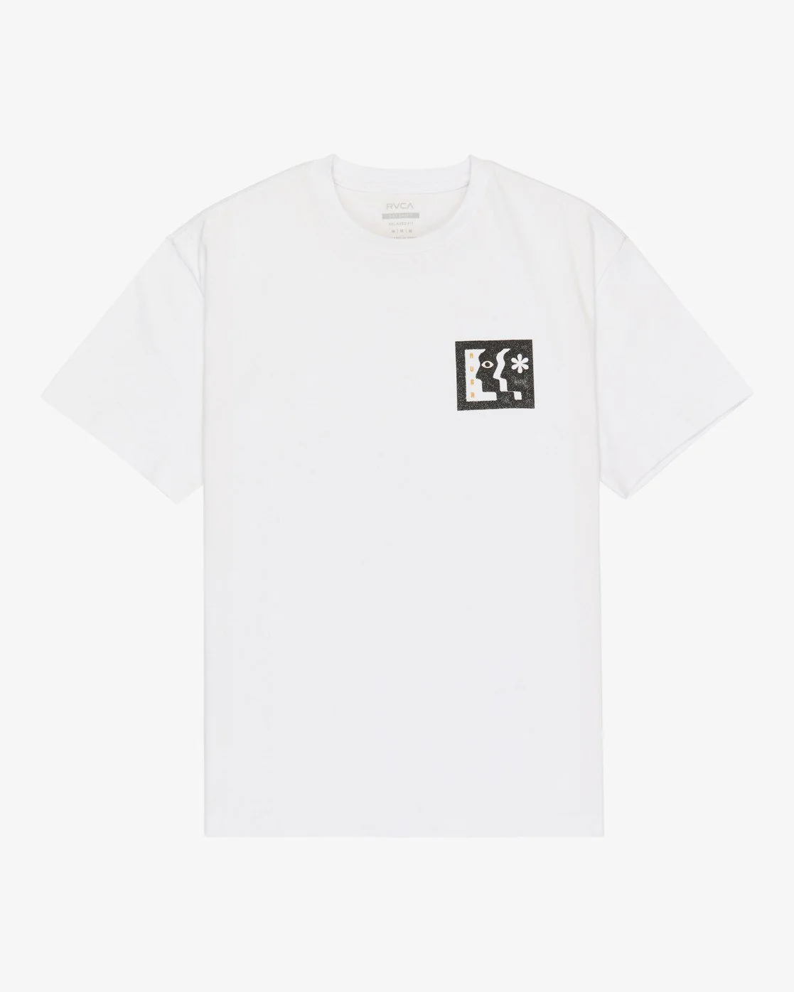 RVCA Men's Face To Face Short Sleeve T-Shirt White EVYZT00339-WHT - Image 6