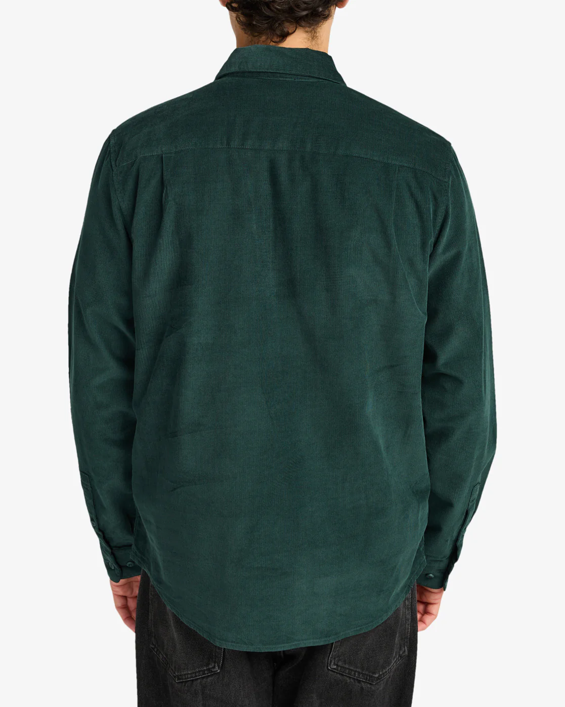 RVCA Men's Freeman Cord Long Sleeve Shirt Green EVYWT03001-GRN - Image 4