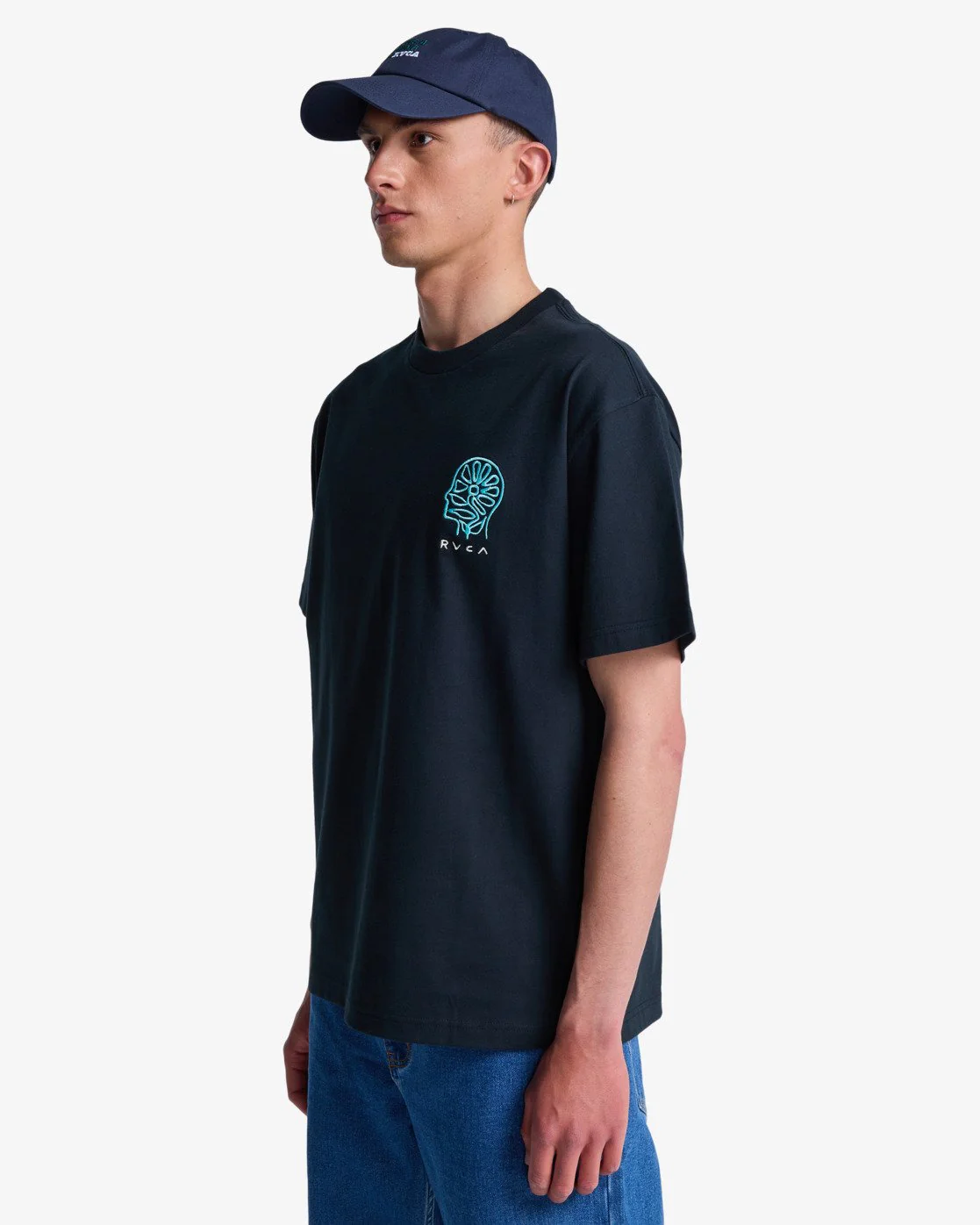 RVCA Men's In Nature Short Sleeve T-Shirt Black EVYZT00320-BLK - Image 2