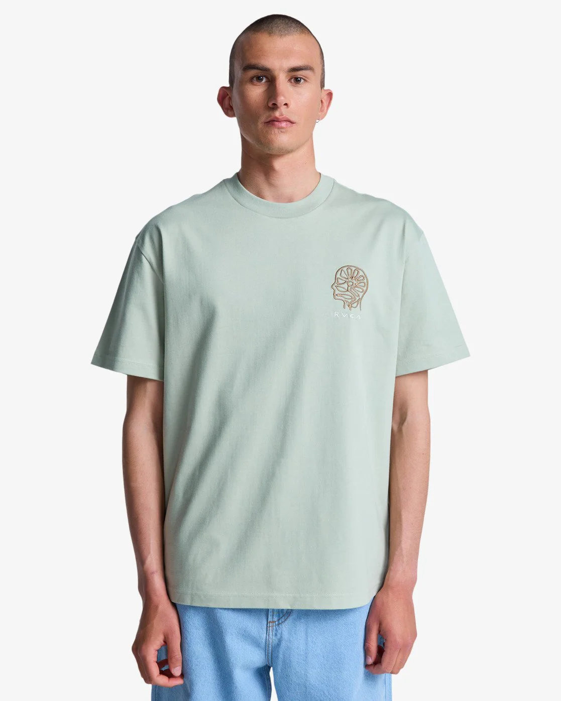 RVCA Men's In Nature Short Sleeve T-Shirt Light Olive EVYZT00320-LTO