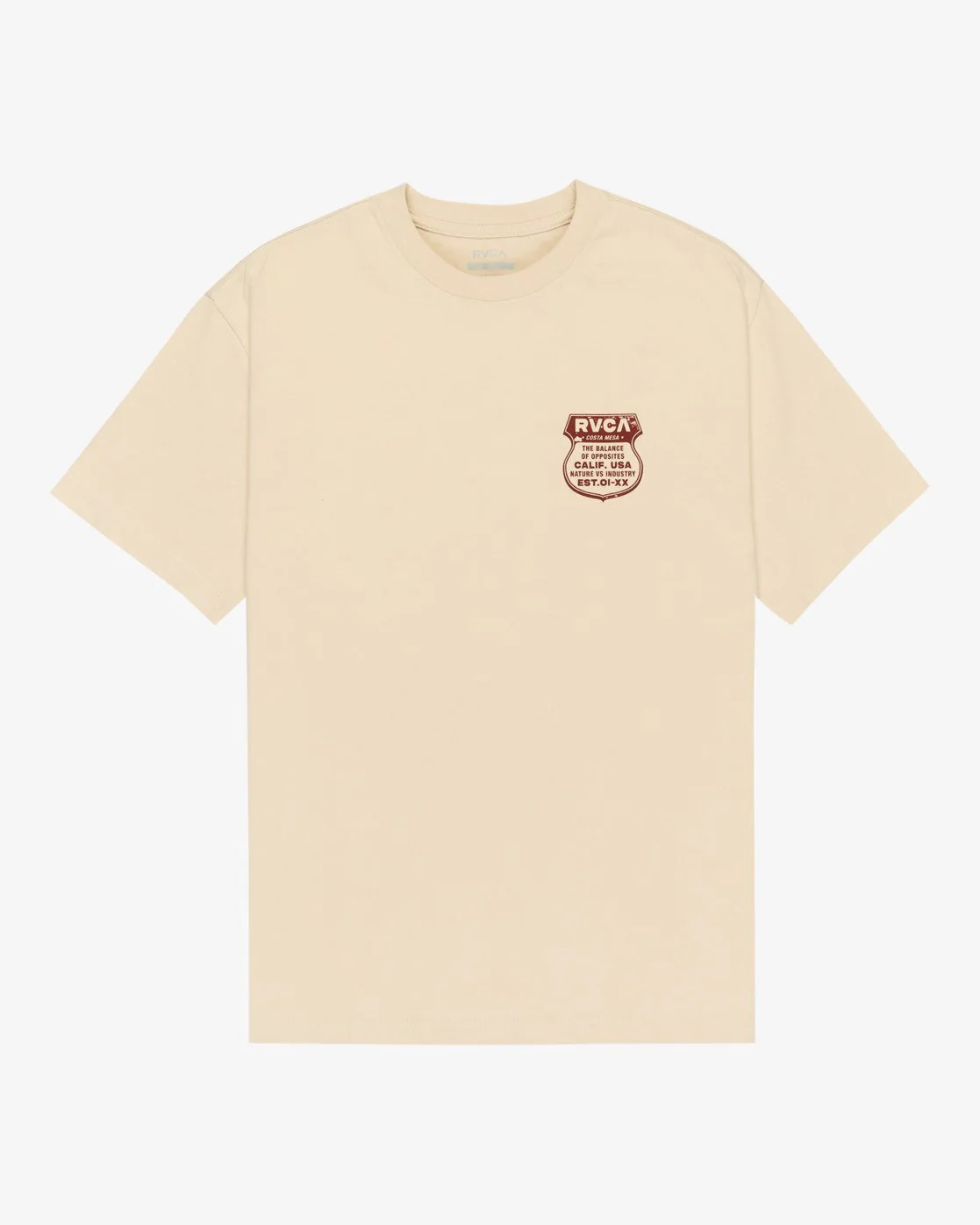 RVCA Men's Ride Free Short Sleeve T-Shirt Moonbeam EVYZT00337-SEZ0 - Image 7