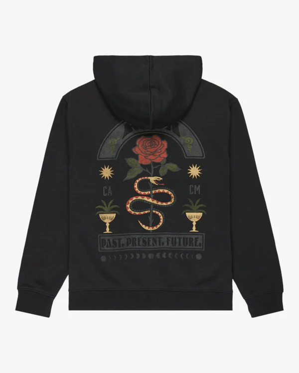 RVCA Men's Roses Poster Hoodie Black EVYSF00135-BLK - Image 5