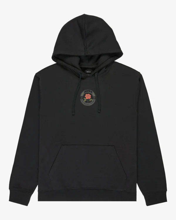 RVCA Men's Roses Poster Hoodie Black EVYSF00135-BLK - Image 6