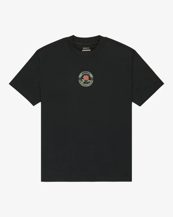 RVCA Men's Roses Poster T-Shirt Black EVYZT00281-BLK - Image 7