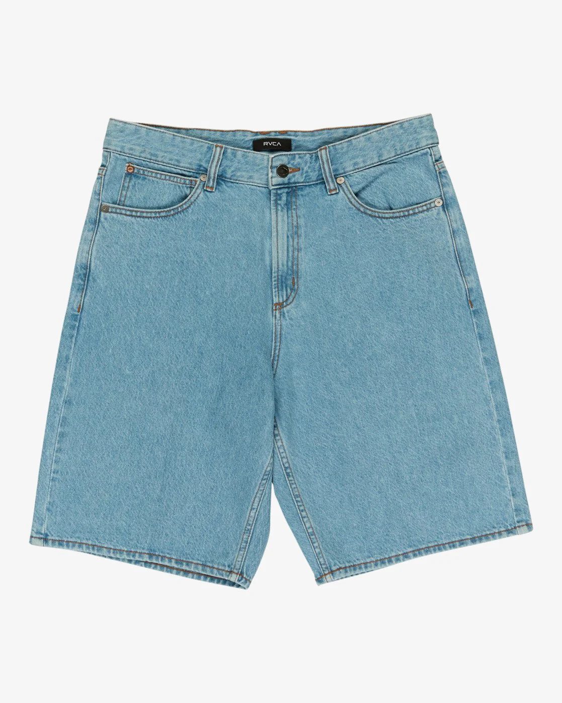 RVCA Men's Skate Denim Shorts Bleach Wash EVYDS03000-BEJW - Image 6