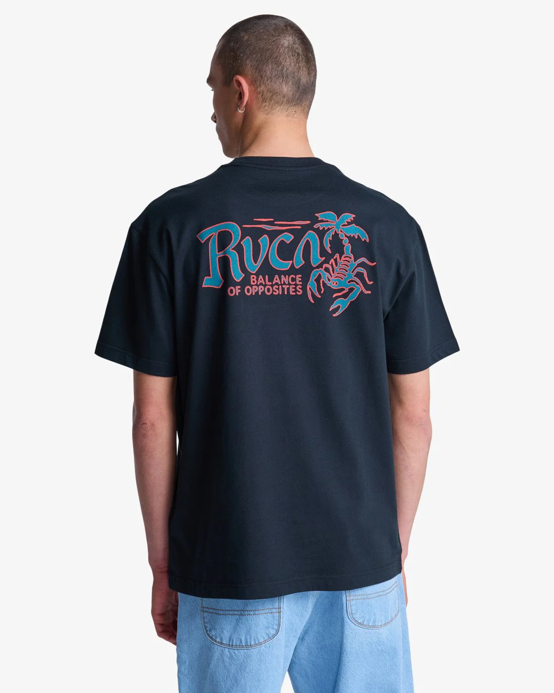 RVCA Men's Stingbay Pocket Short Sleeve T-Shirt Black EVYZT00342-BLK