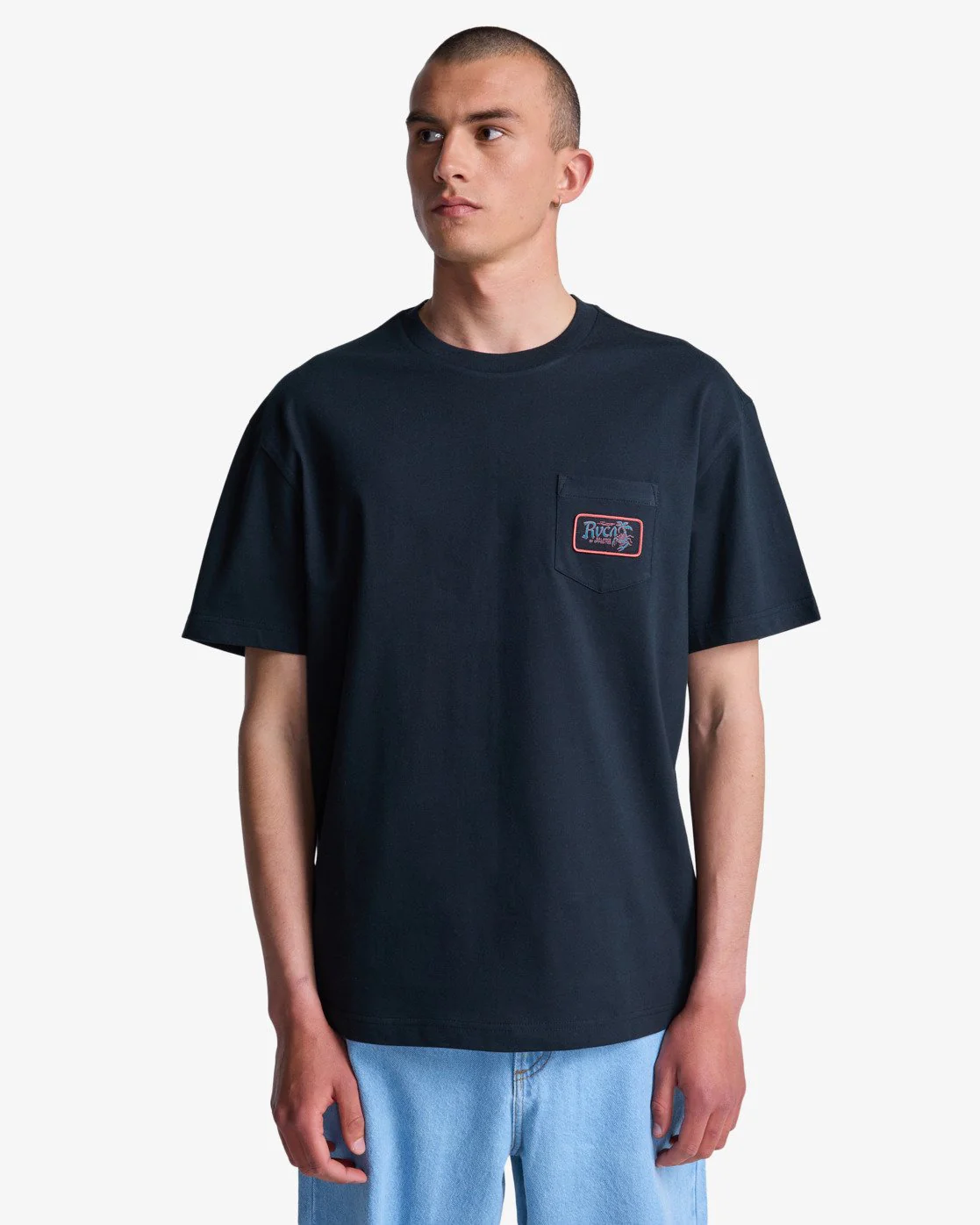 RVCA Men's Stingbay Pocket Short Sleeve T-Shirt Black EVYZT00342-BLK - Image 2