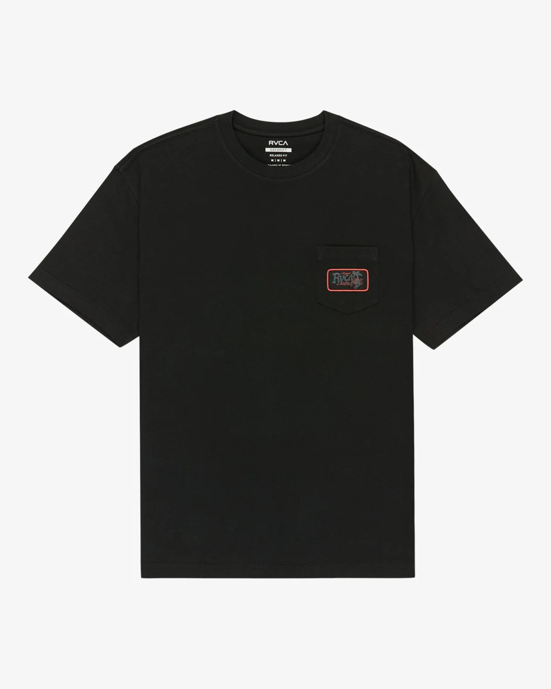 RVCA Men's Stingbay Pocket Short Sleeve T-Shirt Black EVYZT00342-BLK - Image 6