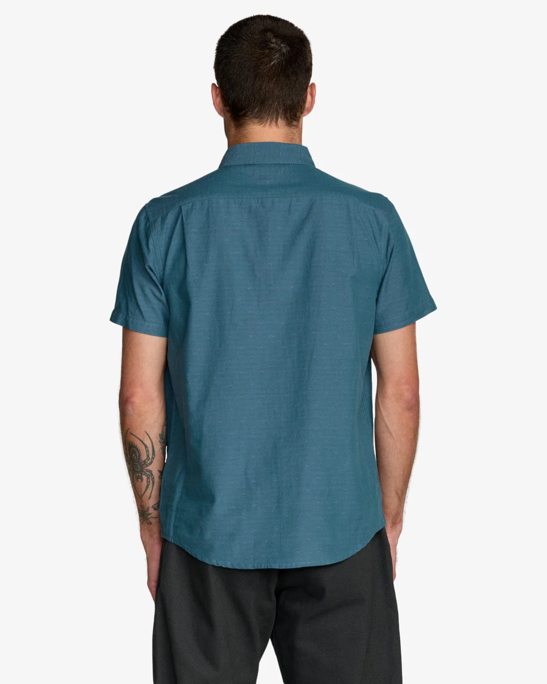 RVCA Men's Thatll Do Dobby Short Sleeve Shirt Atlantic AVYWT00545-ATL - Image 2