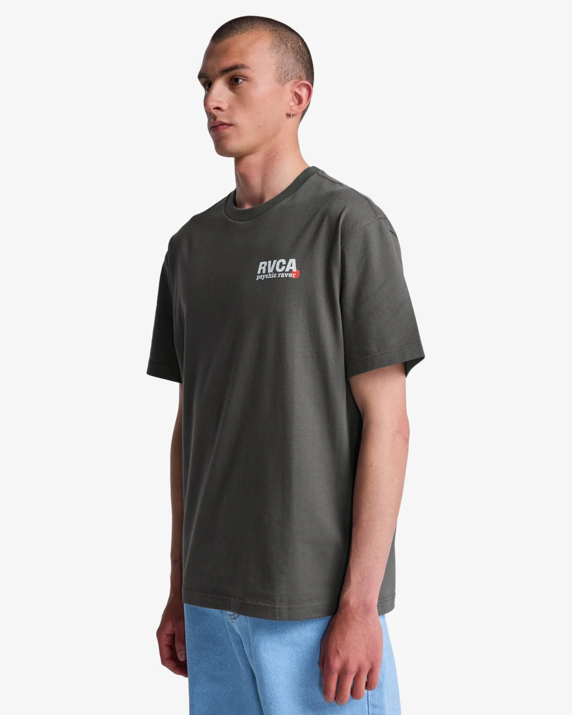 RVCA Men's The Fool Short Sleeve T-Shirt Garage Blue EVYZT00316-KSD0 - Image 2