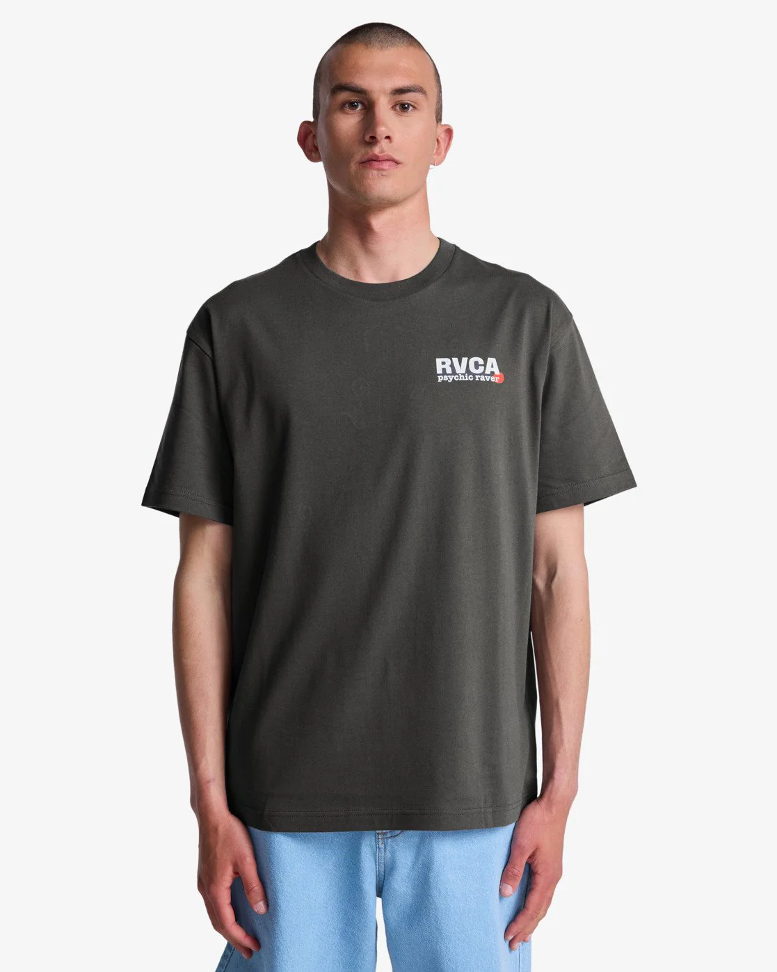 RVCA Men's The Fool Short Sleeve T-Shirt Garage Blue EVYZT00316-KSD0 - Image 3
