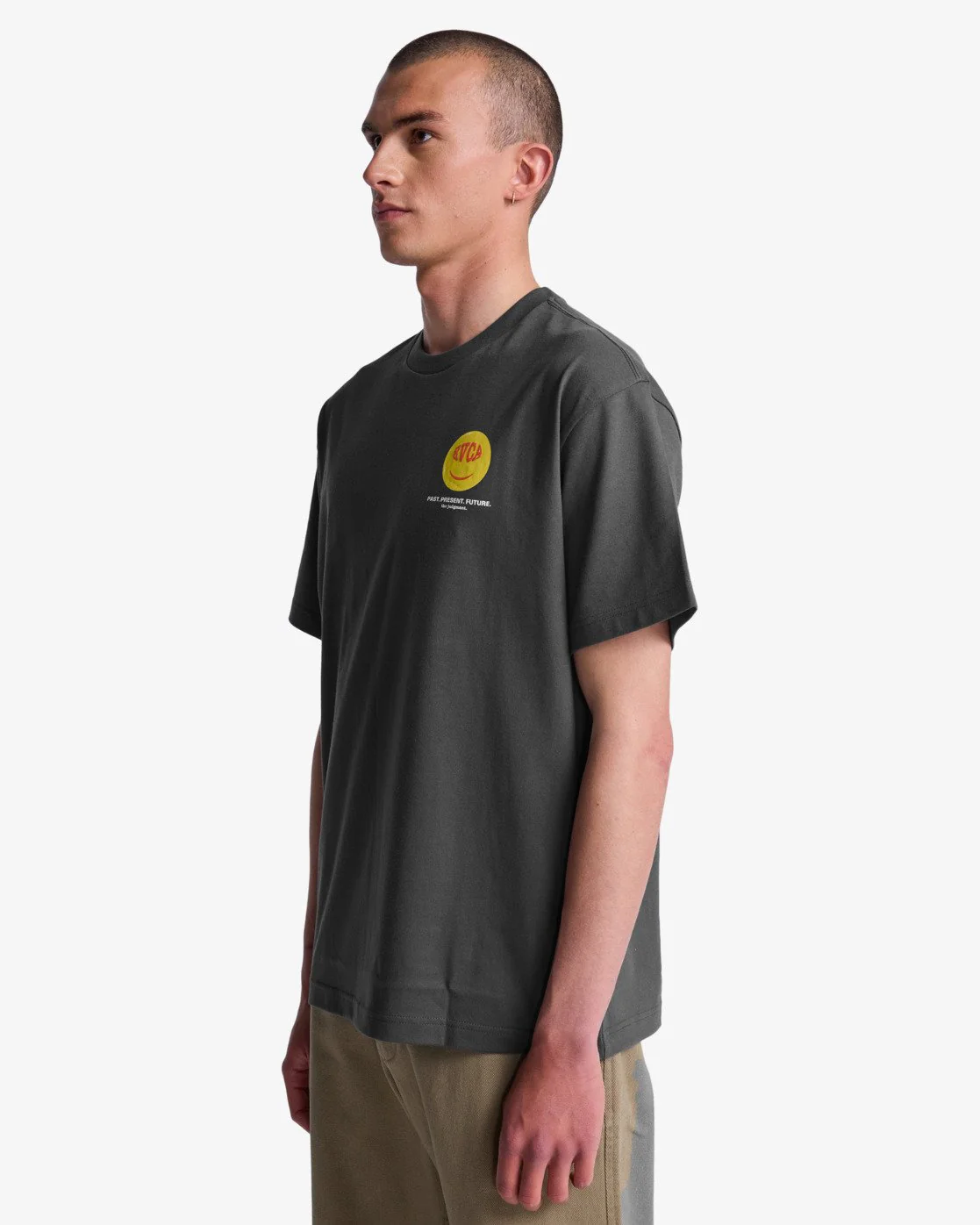RVCA Men's The Judgement Short Sleeve T-Shirt Garage Blue EVYZT00319-KSD0 - Image 3