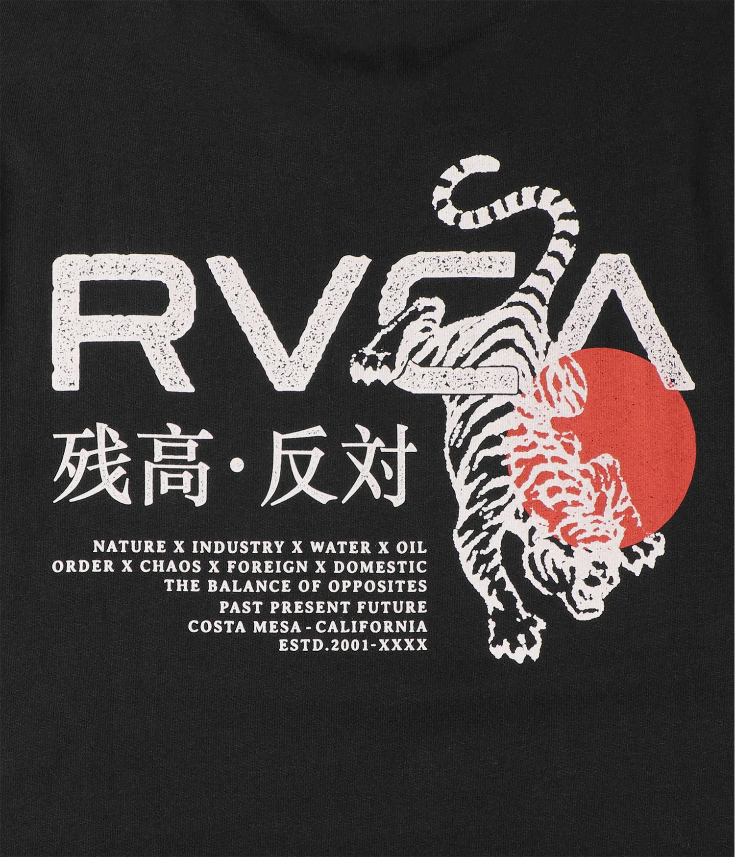RVCA Men's Tiger Sun T-Shirt Black EVYZT00303-BLK - Image 4