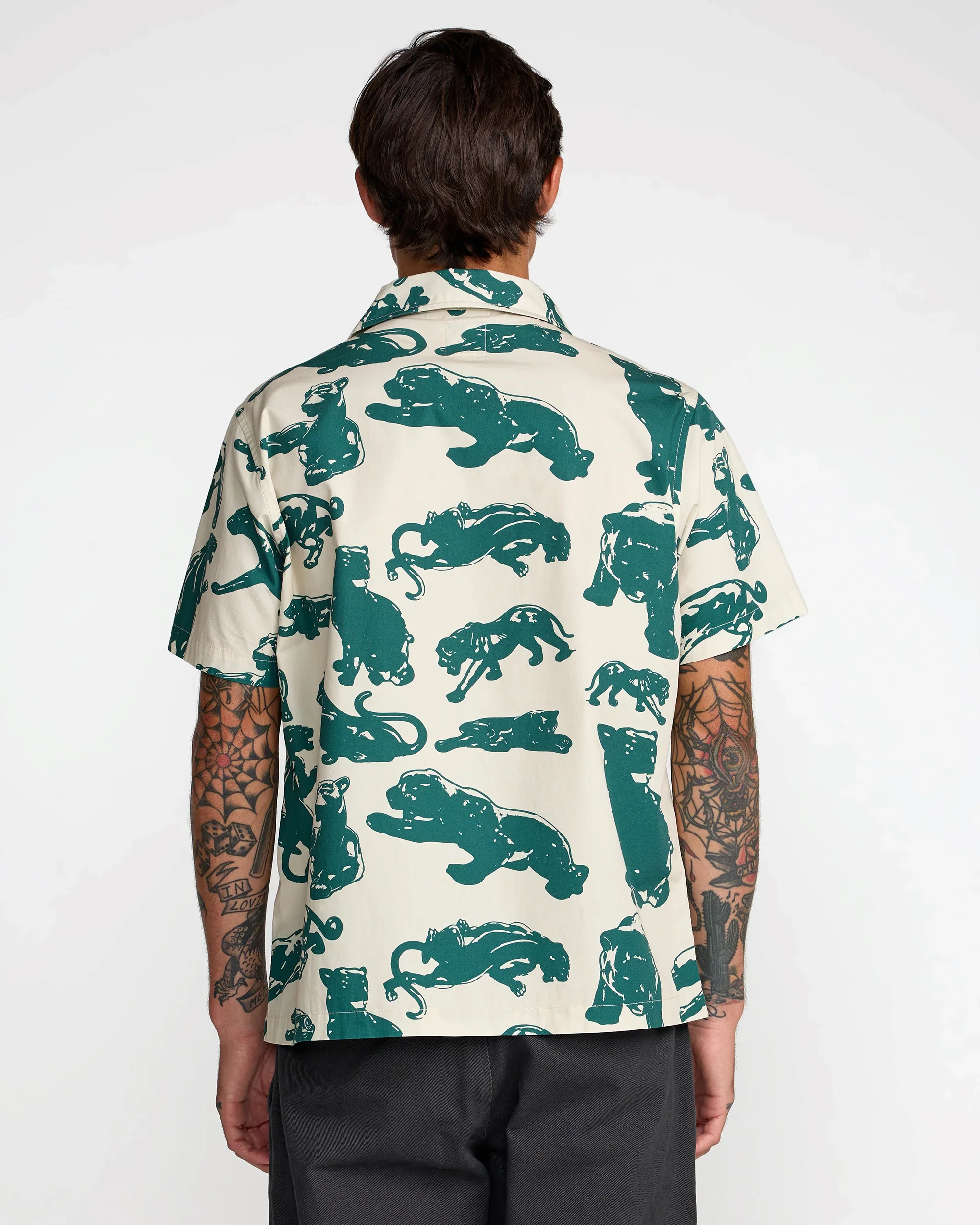 RVCA Men's TJP All Over Short Sleeve Shirt Ceramic 23A041611-CER - Image 2
